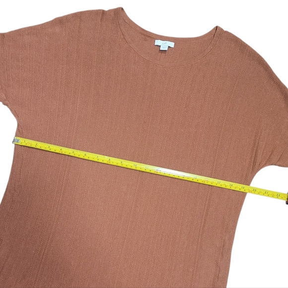 J Jill Bundle Terracotta Knit Top  Orange and Open Shoulder Top - Picture 9 of 14